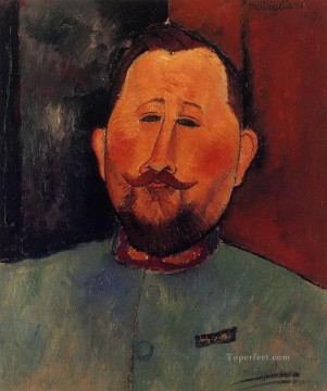 デバライニュ医師の肖像画 1917年 アメデオ・モディリアーニ Oil Paintings